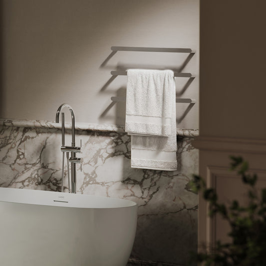 Luxe Chrome 3 Bar Towel Rail 600mm