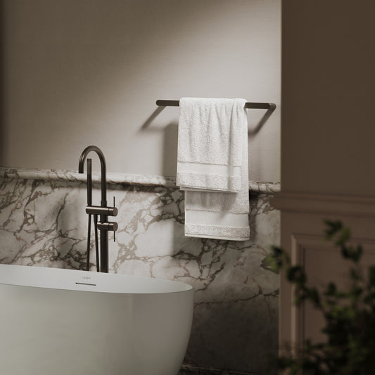 Luxe Deep Bronze Towel Bar Rail 600mm