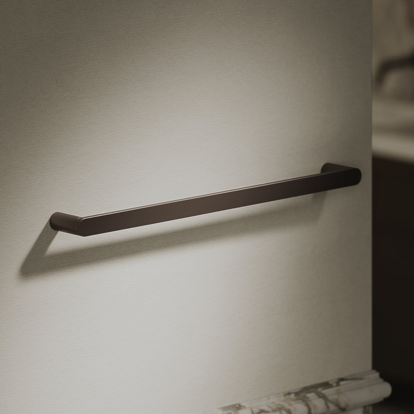 Luxe Deep Bronze Towel Bar Rail 600mm