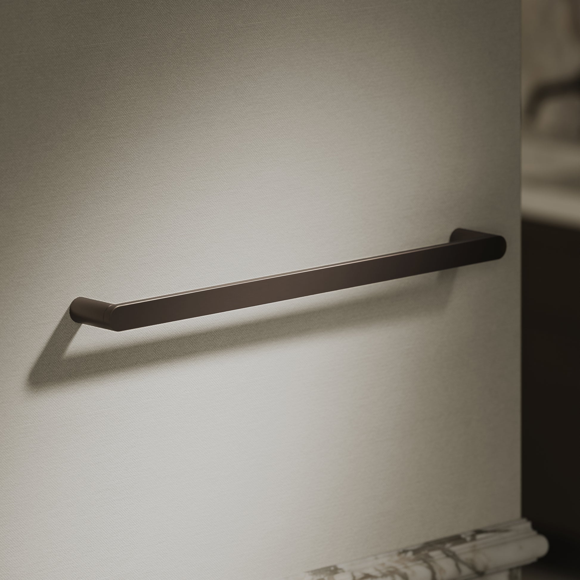 Luxe Deep Bronze Towel Bar Rail 600mm