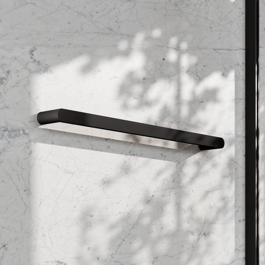 Luxe Matte Black Towel Bar Rail 600mm