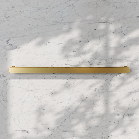 Luxe Brushed Gold Towel Bar Rail 600mm