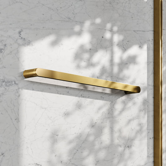 Luxe Brushed Gold 3 Bar Towel Rail 600mm