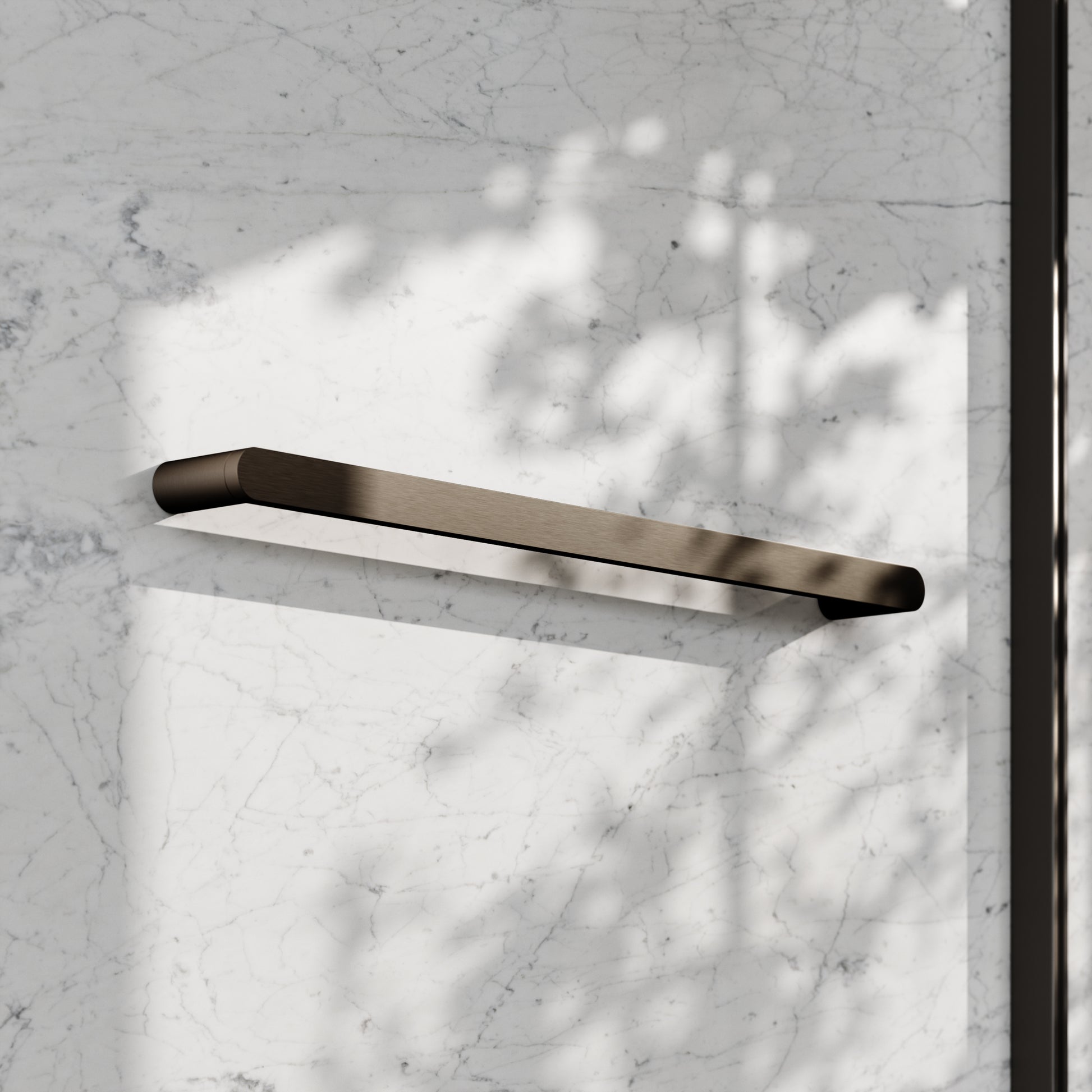 Luxe Deep Bronze Towel Bar Rail 600mm