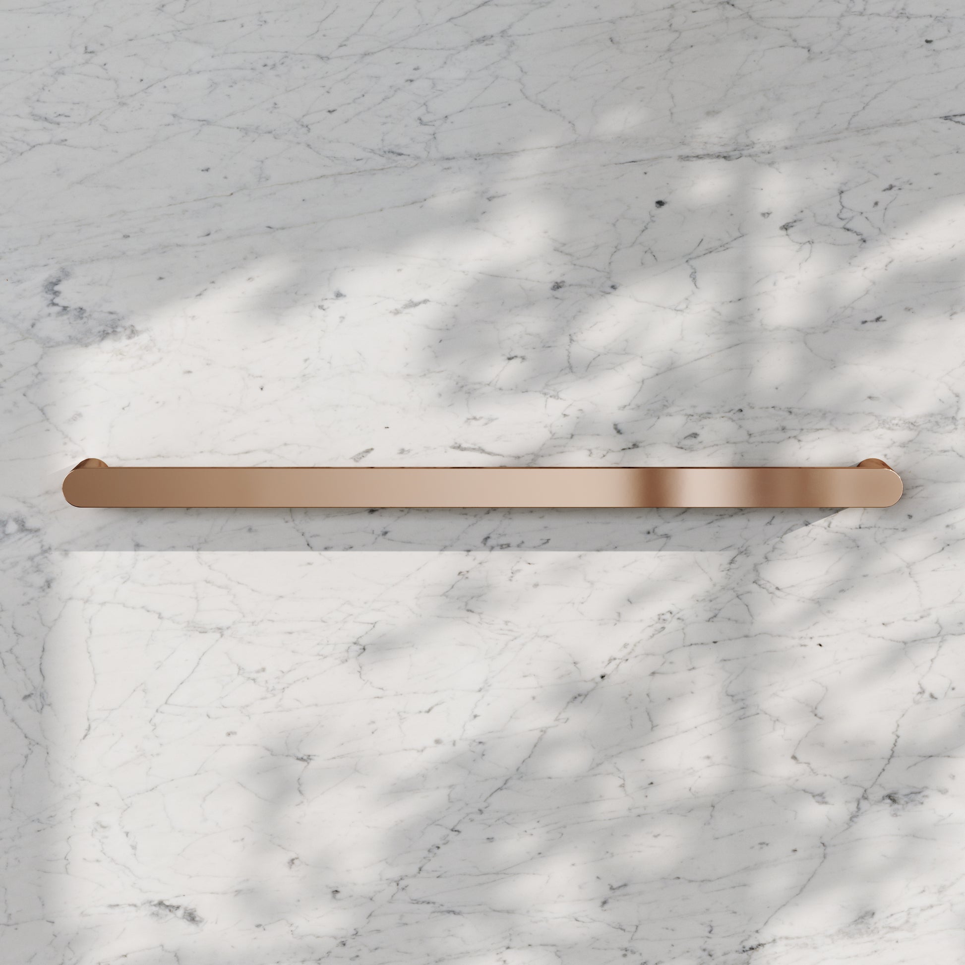 Luxe Rose Gold Towel Bar Rail 600mm