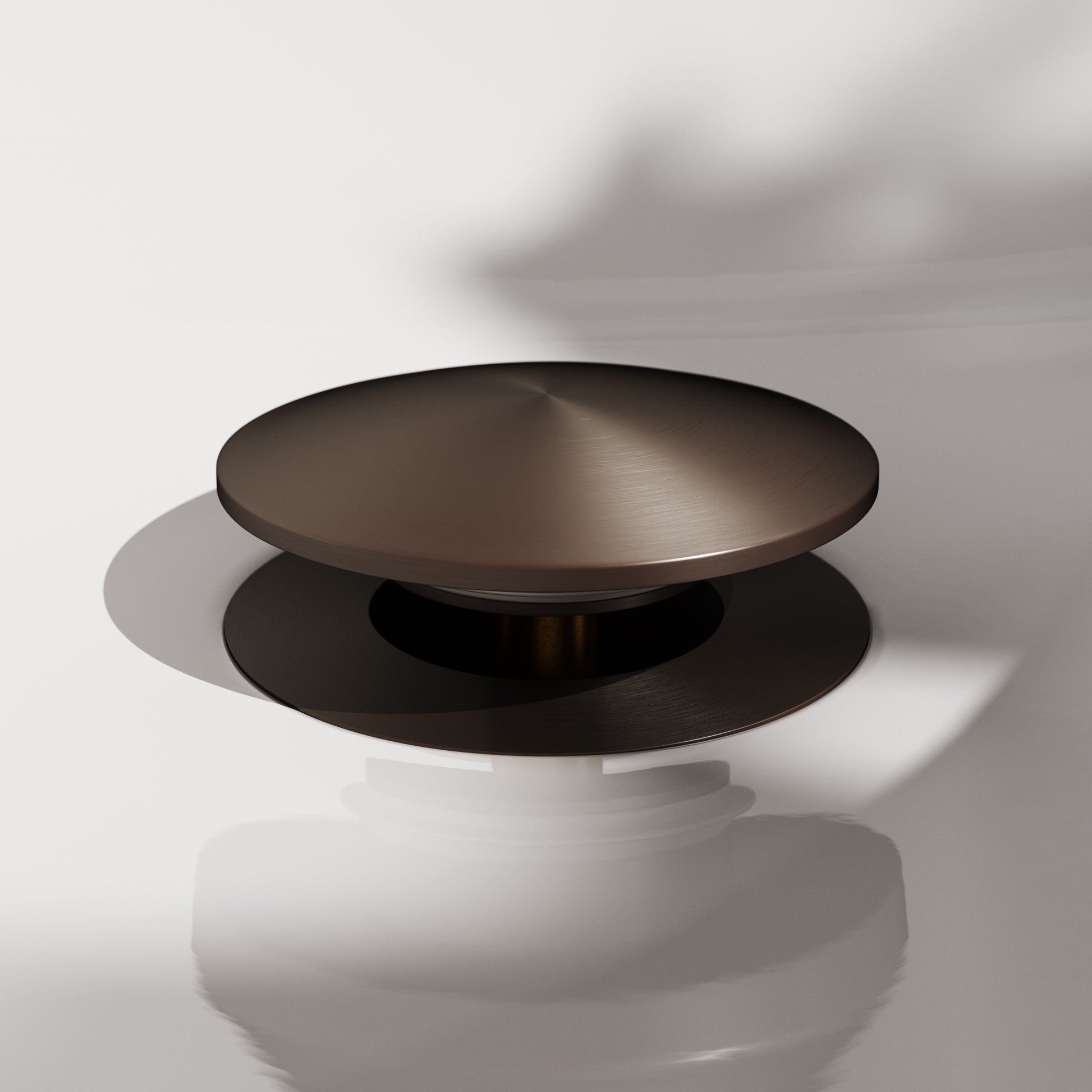 Luxe Deep Bronze Unslotted Click Clack Basin Waste
