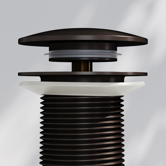 Luxe Deep Bronze Unslotted Click Clack Basin Waste