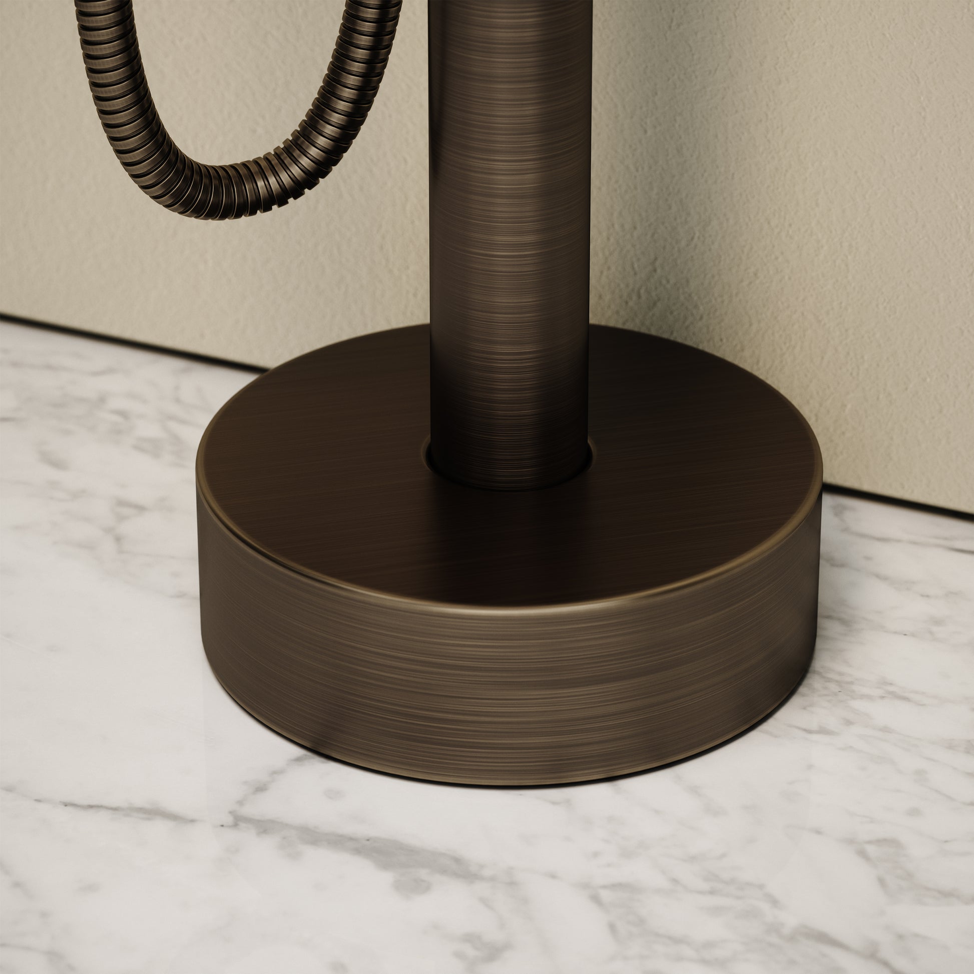 Luxe Brushed Bronze Floorstanding Bath Shower Mixer Tap