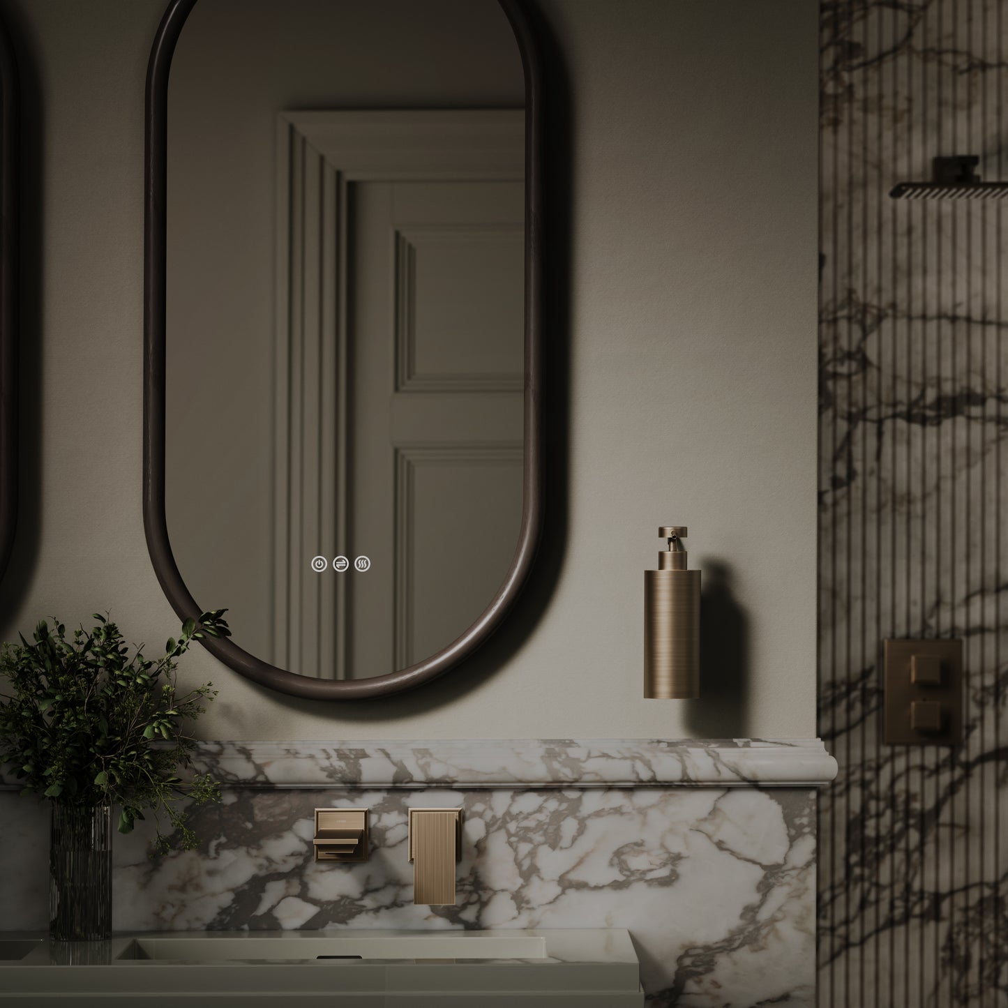 Luxe Brushed Bronze Wall Mounted Soap Dispenser