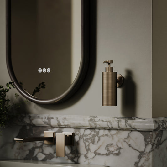 Luxe Brushed Bronze Wall Mounted Soap Dispenser