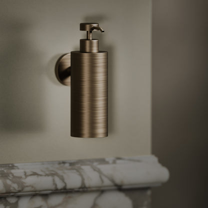 Luxe Brushed Bronze Wall Mounted Soap Dispenser