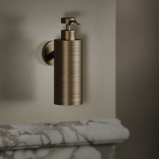 Luxe Brushed Bronze Wall Mounted Soap Dispenser