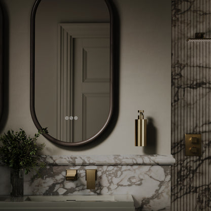 Luxe Brushed Gold Wall Mounted Soap Dispenser