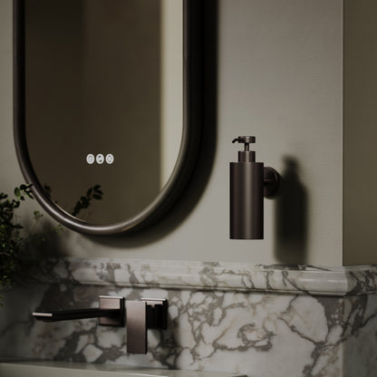 Luxe Deep Bronze Wall Mounted Soap Dispenser