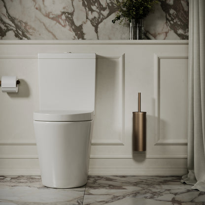 Luxe Brushed Bronze Wall Mounted Toilet Brush