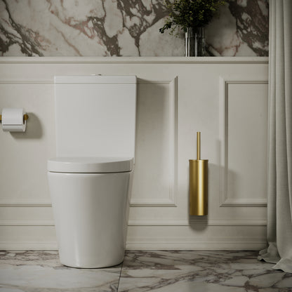 Luxe Brushed Gold Wall Mounted Toilet Brush