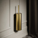 Luxe Brushed Gold Wall Mounted Toilet Brush