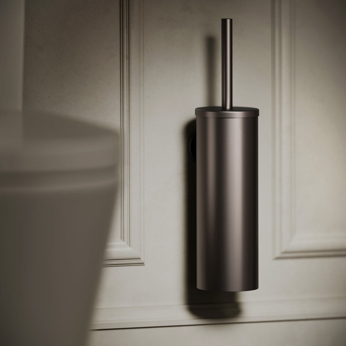 Luxe Deep Bronze Wall Mounted Toilet Brush