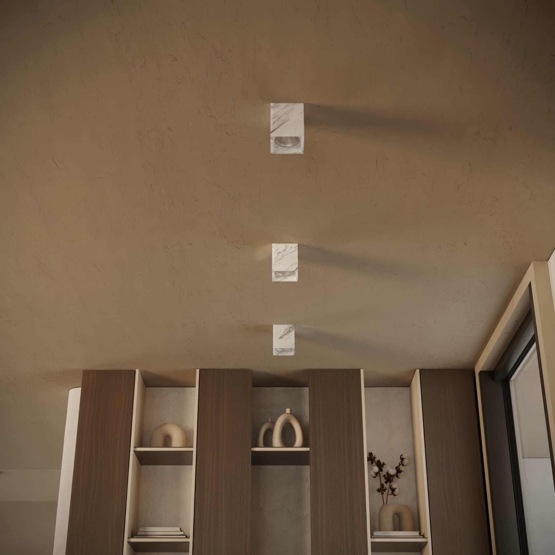 Mastro Volakas Square Ceiling Light 100mm