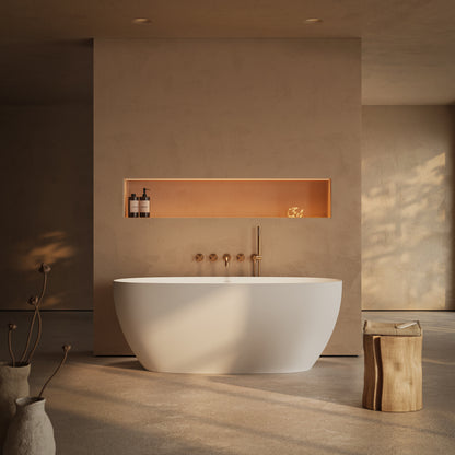 Lusso Light Mimi AirWave White Freestanding Air Spa Bath 1500mm