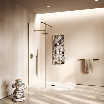 Modular Shower Screen Aged Bronze (ALL SIZES)