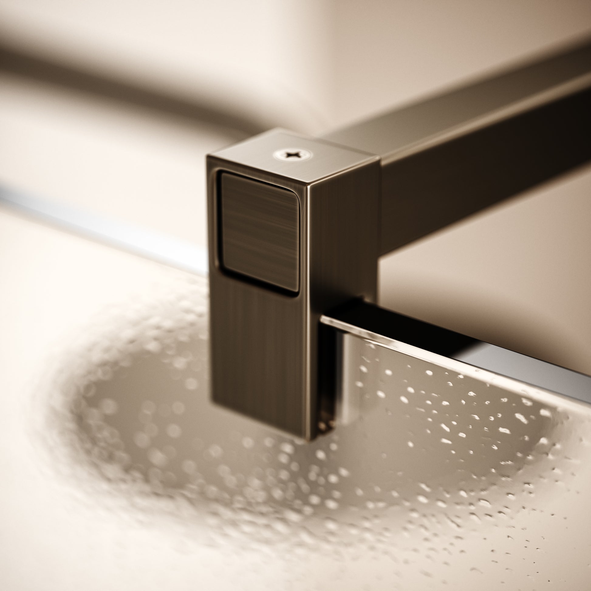 Modular Brushed Bronze Complete Walk In Shower Enclosure - KIT A - All Sizes