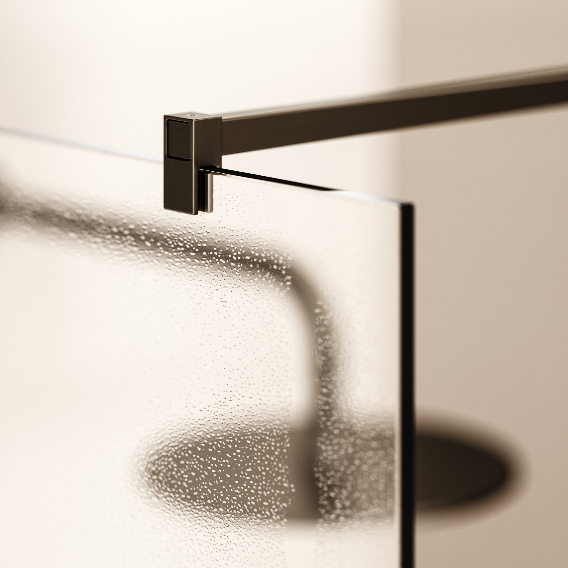 Modular Brushed Bronze Complete Walk In Shower Enclosure - KIT A - All Sizes