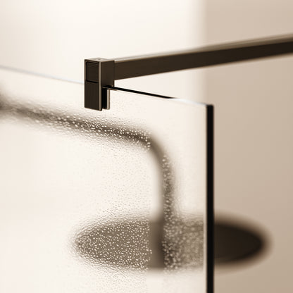 Modular Brushed Bronze Complete Walk In Shower Enclosure - KIT A - All Sizes
