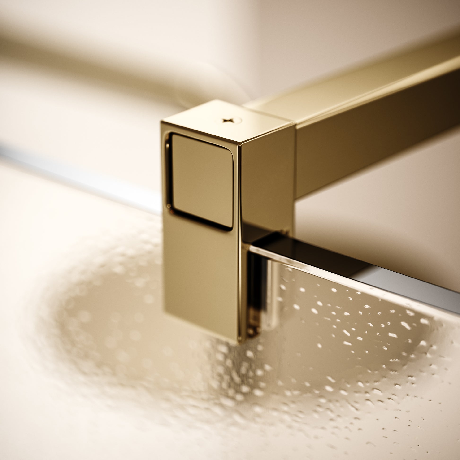 Modular Shower Screen Polished Brass (ALL SIZES)
