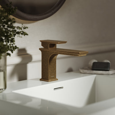 Baroque Aged Bronze Monobloc Basin Mixer Tap