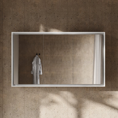 Nova Matte White LED Mirror Cabinet 1200mm