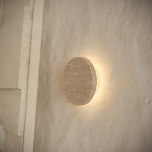Oro Travertine LED Wall Sconce Light 150mm