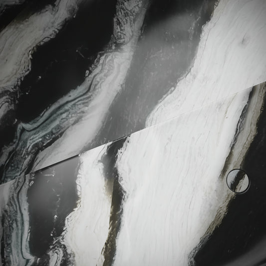 Levitare Panda Marble Ultra Thin Wall Mounted Basin 1200mm (Offset Waste)