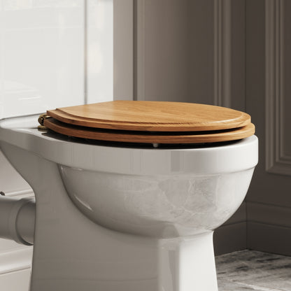 Portland Solid Oak Toilet Seat