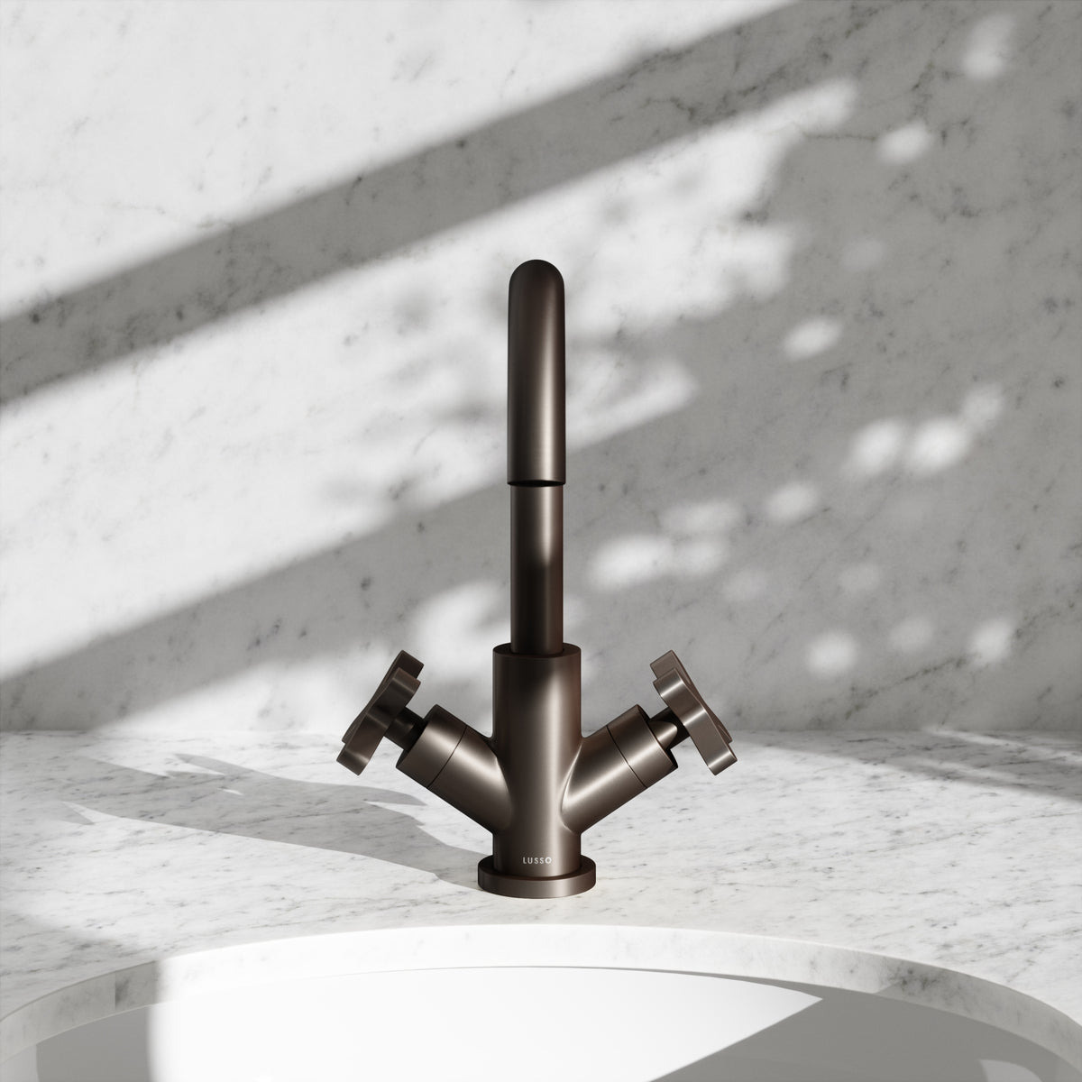 Regal Deep Bronze Crosshead Basin Mixer Tap