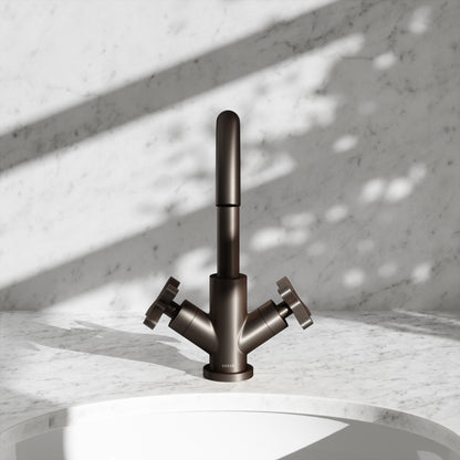Regal Deep Bronze Crosshead Basin Mixer Tap