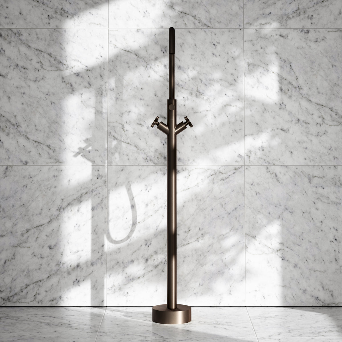 Regal Deep Bronze Crosshead Floorstanding Bath Shower Filler Tap
