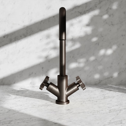 Regal Deep Bronze Crosshead Kitchen Mixer Tap