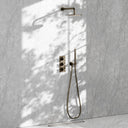 Regal Brushed Bronze Crosshead Thermostatic 2-Way Mixer Shower System