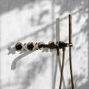 Regal Brushed Bronze Crosshead Wall Mounted Bath Shower Filler Tap
