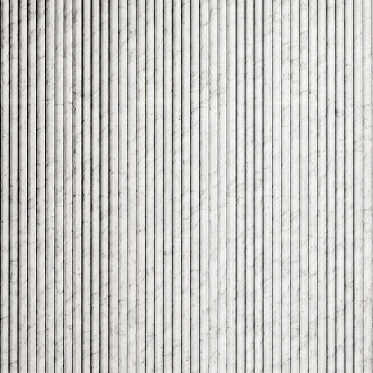 Romano Fluted Carrara Marble Mosaic Tile Sample