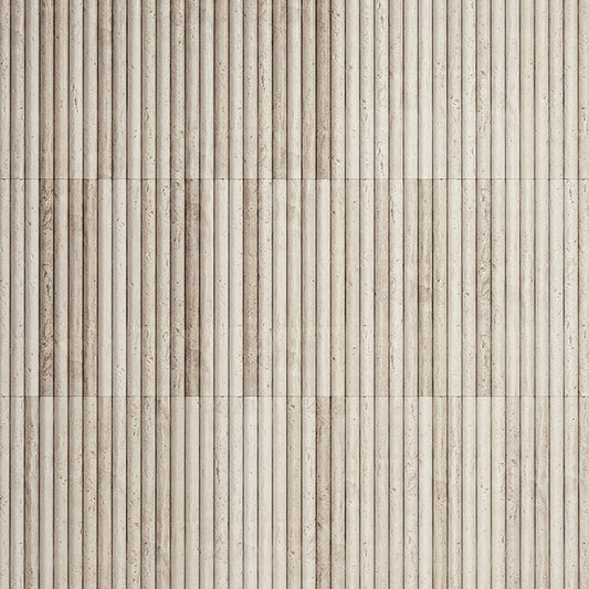Romano Fluted Travertine Mosaic Tile Sample