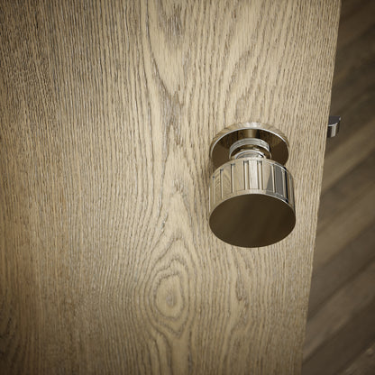 Royal Ascot Polished Nickel Deep Flute Mortice Door Knobs