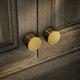 Royal Oak Brushed Gold Deep Flute Cabinet Door Knob