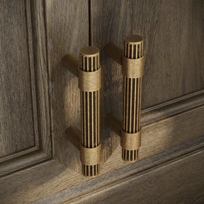 Royal Oak Aged Bronze Deep Flute Pull Bar Handle 150mm
