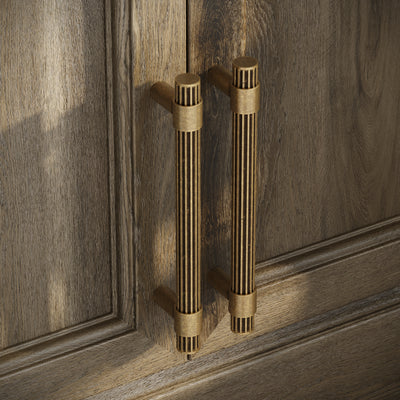 Royal Oak Aged Bronze Deep Flute Pull Bar Handle 250mm