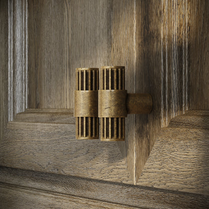 Royal Oak Aged Bronze Deep Flute T-Bar Cabinet Door Handle