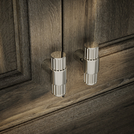 Royal Oak Polished Nickel Deep Flute T-Bar Cabinet Door Handle
