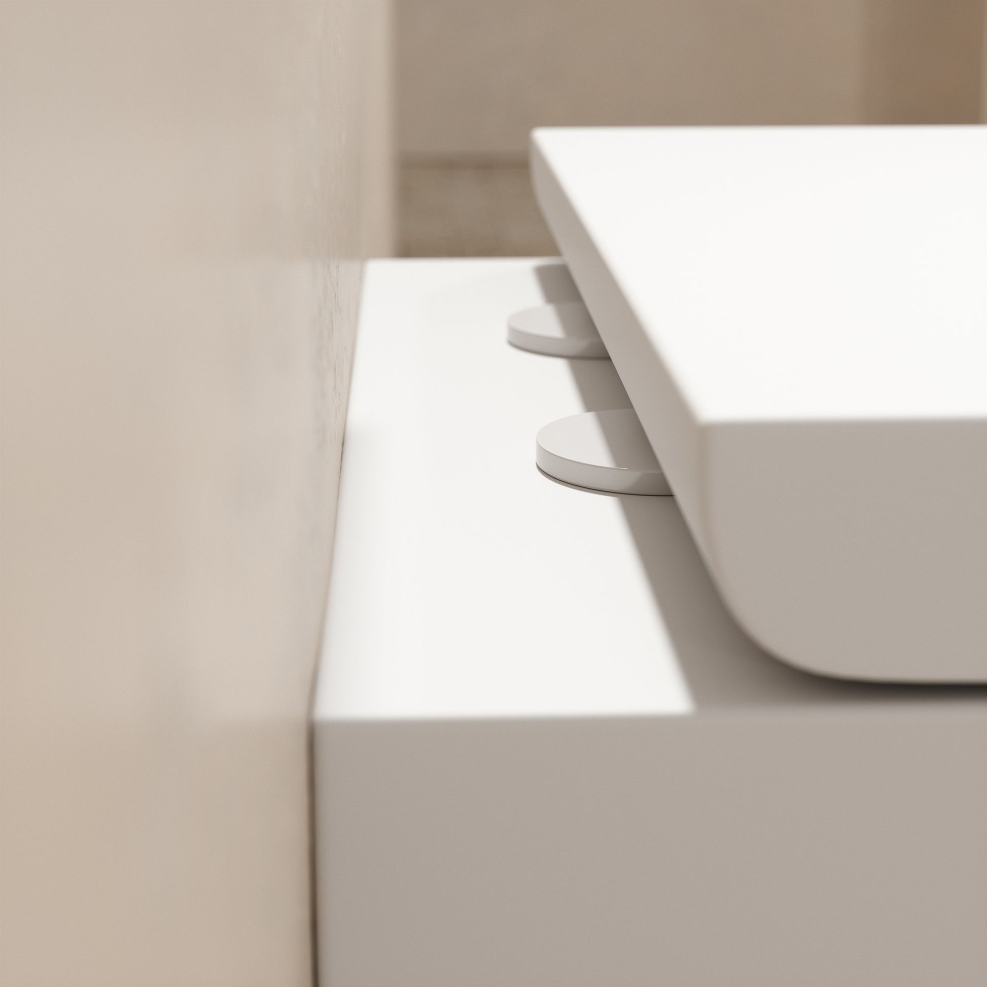 Senza Wall Hung Rimless Toilet with Concealed Cistern Frame and Aged Bronze Flush Plate