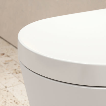 Senza Wall Hung Rimless Toilet & Soft Closing Seat